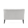 Nicole Kd Settee Light Grey Fabric