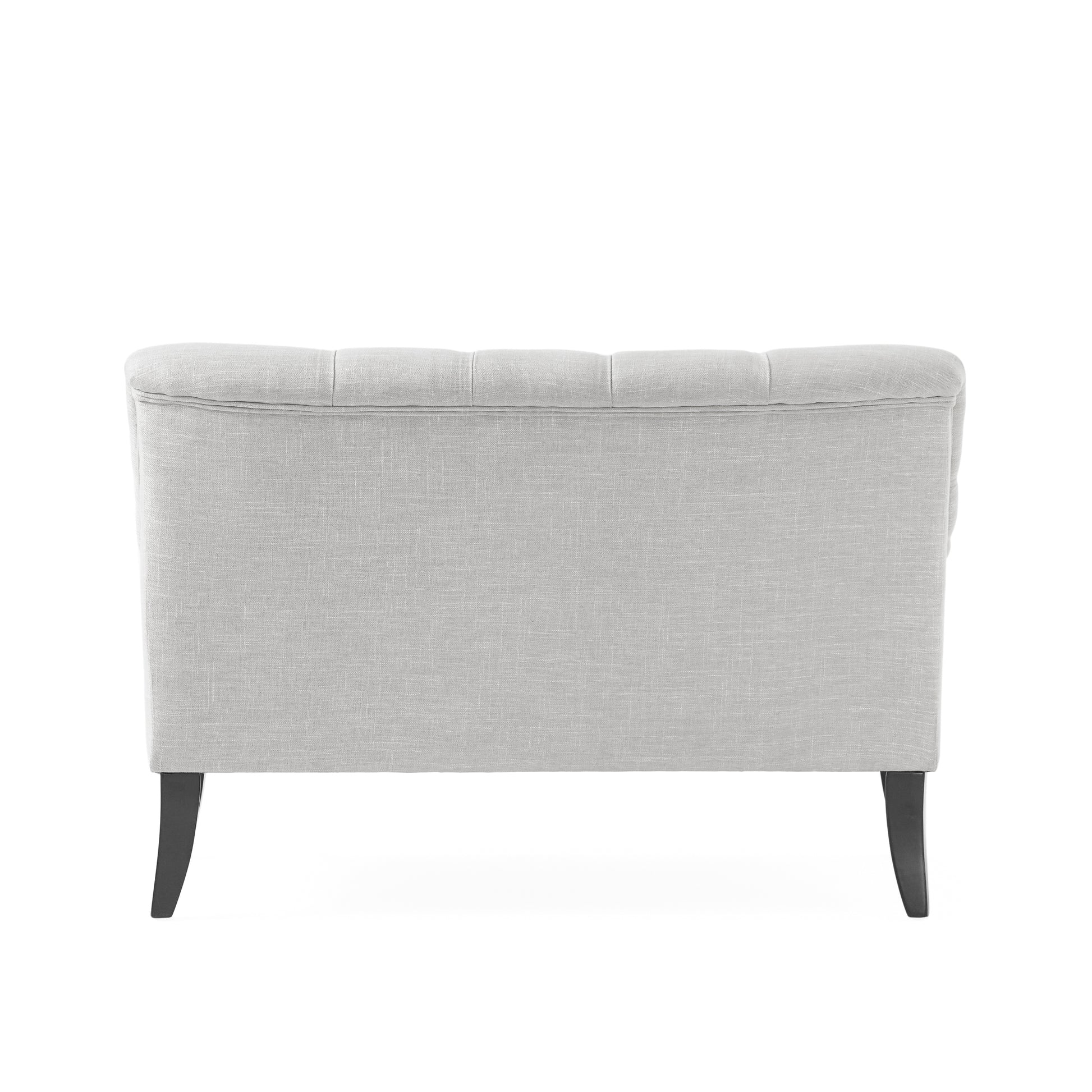 Nicole Kd Settee Light Grey Fabric