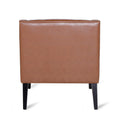Accent Chair Light Brown Pu