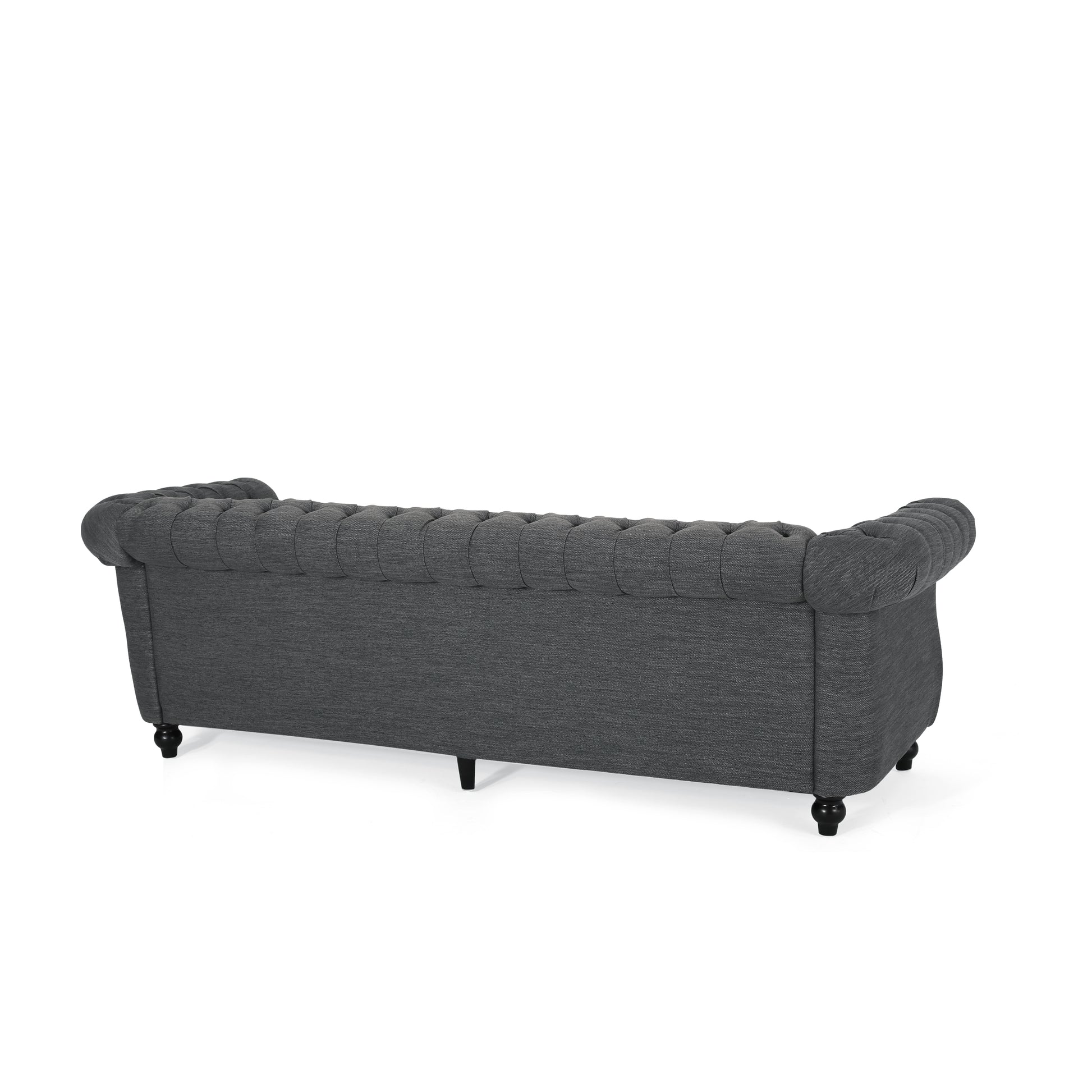 Sofa 3 Seater Charcoal Fabric 3 Seat