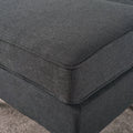 Ottoman Dark Gray Fabric