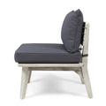 Balmoral Seat Grey Wood Fabric