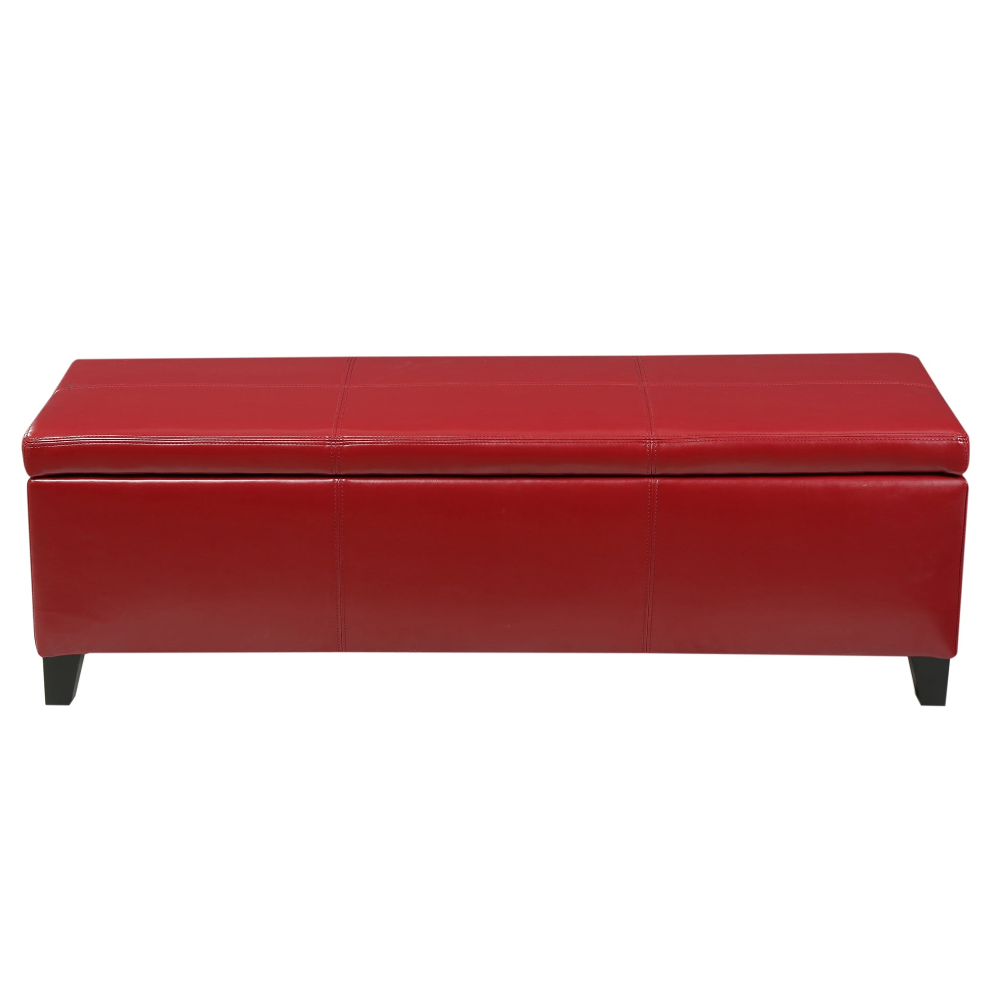 Glouster Storage Ottoman V2 Red Pu