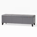 Glouster Storage Ottoman V2 Grey Pu