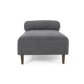 Chaise Lounge Charcoal Fabric