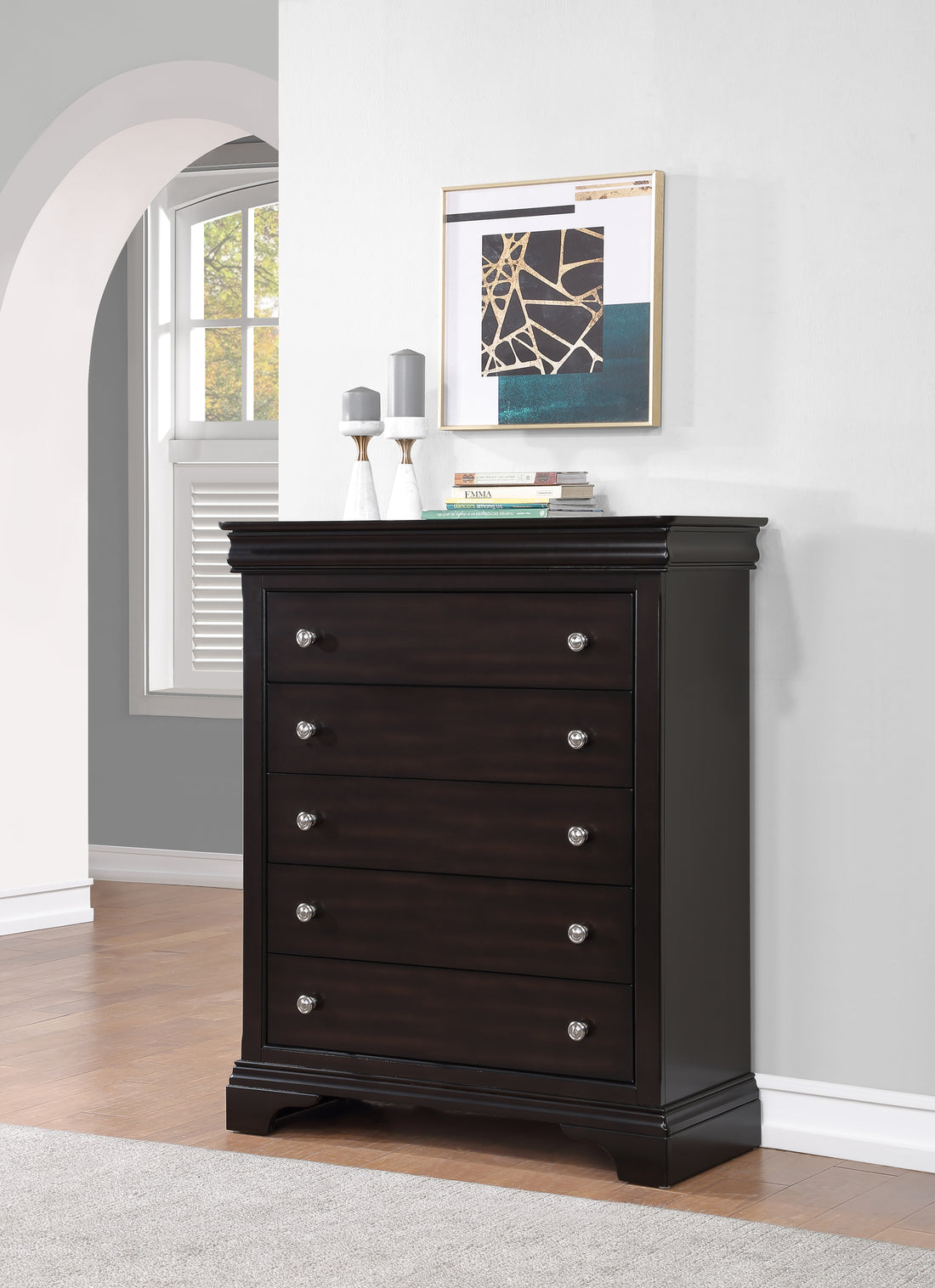 Dominique Chest Dark Brown Dark Brown Wood