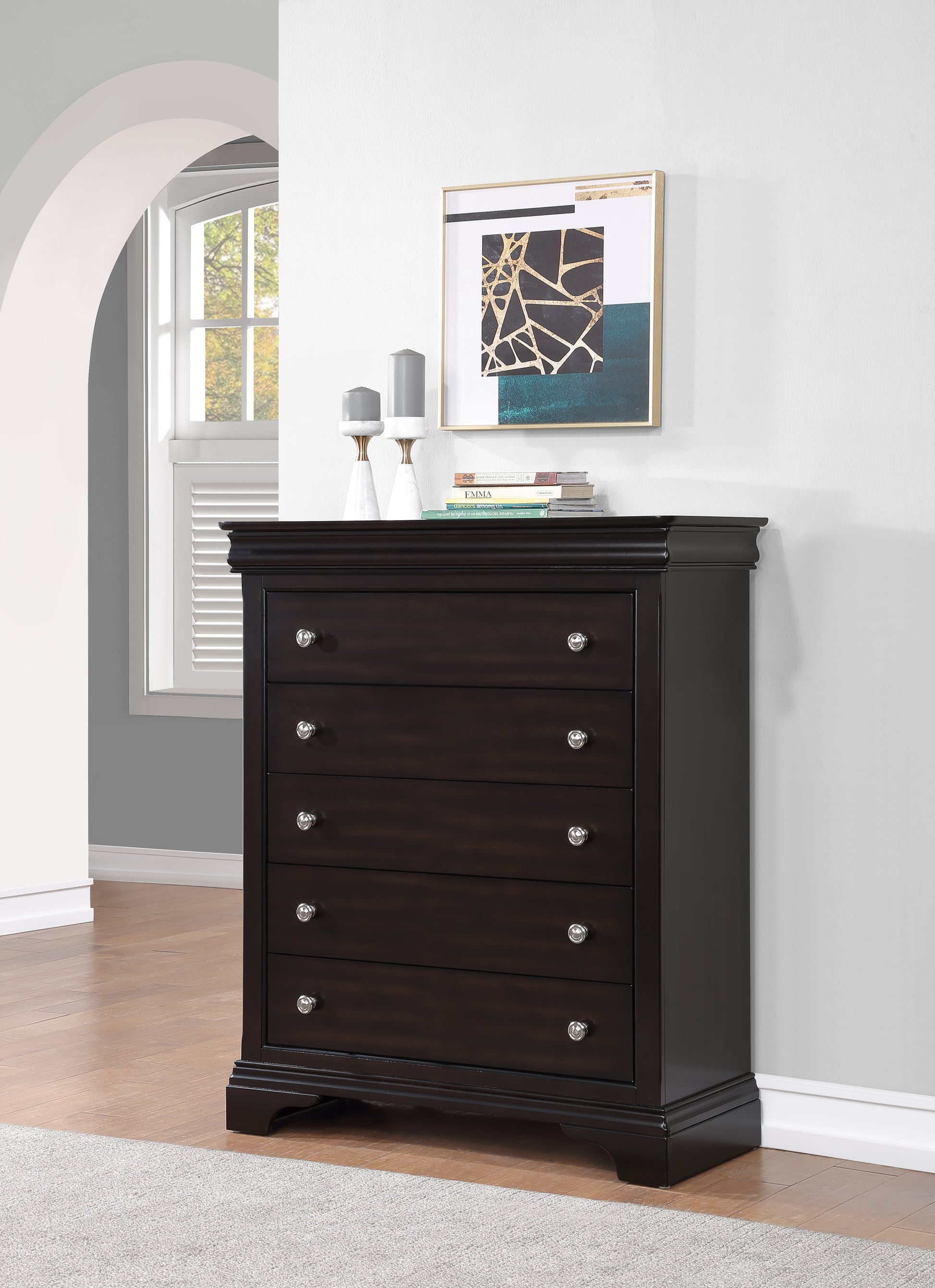 Dominique Chest Dark Brown Dark Brown Wood