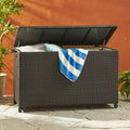 Blake Wicker Cushion Box Brown Multi Rattan