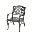 Phoenix Arm Chair Set Of 2 Bronze Aluminium