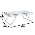 Alfresco 3 Piece Occasional Table Set Silver Silver Wood