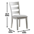 Pendleton Side Chair Set Of 2 White White Wood