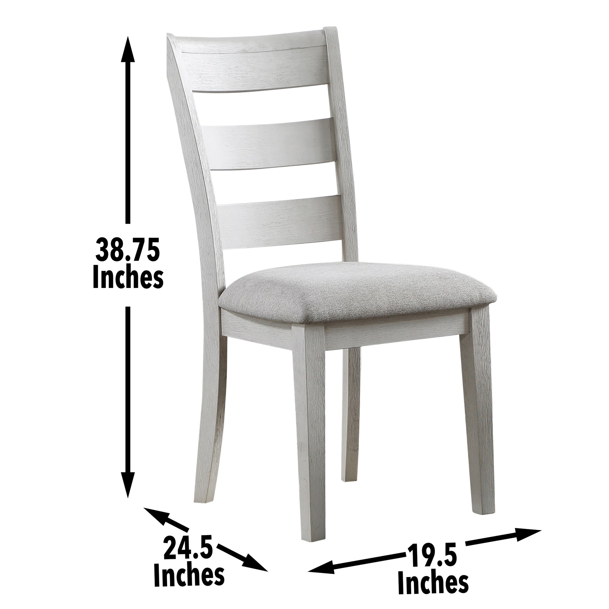 Pendleton Side Chair Set Of 2 White White Wood