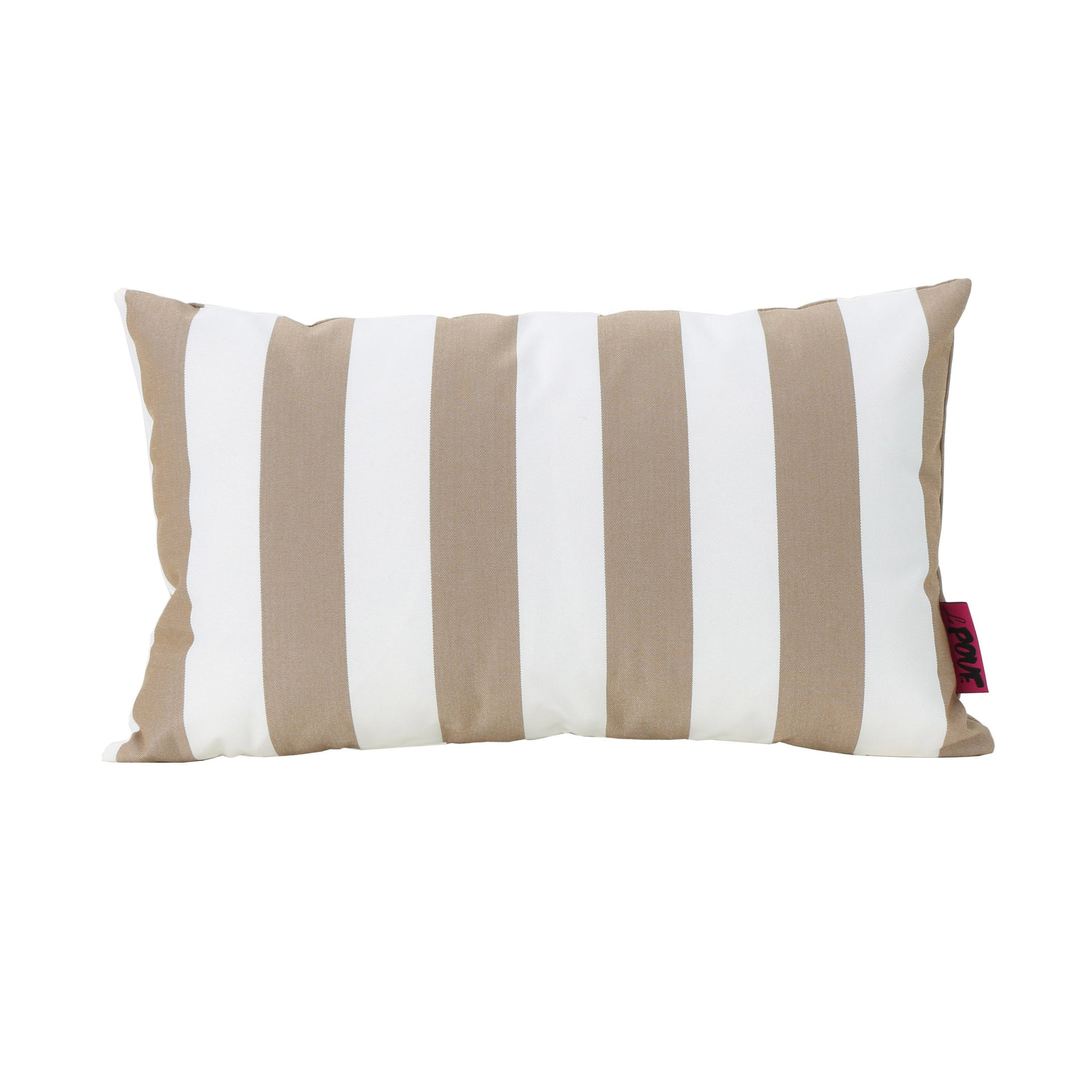 Coronado Stripe Rectangular Pillow Brown Fabric
