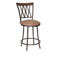 Sedona Swivel Counter Stool Dark Brown Dark Brown Wood