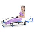 4 In 1 Ab Workout Exercise Equipment Rowing Machine Leg Press Machine Ab Glider Machine Roman Chair Fitness Equipment For Ab Workout Core Strength Training Black Blue Abs Rubber Steel Q235