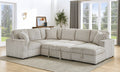 122 Inch Pull Out Couch, Rabbit Plush Fabric Sofa Bed With Usb Ports & Comfy Upholstered, Oversized U Shape Sectional Sleeper Sofa Bed With Storage Chaise, Khaki Light Brown Wood Primary Living Space Medium Duty Eucalyptus 6 Seat Khaki Polyester Soft