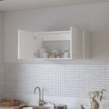 White 2 Door Wall Cabinet White Particle Board Melamine