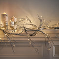 18Ft Paper Garland With Led Lights Natural Iron