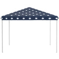 Outsunny 10' X 10' Pop Up Canopy Tent With Netting, Instant Gazebo, Ez Up Screen House Room With Carry Bag, Height Adjustable, For Outdoor, Garden, Patio, American Flag Multicolor Steel