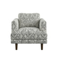 Jurie Black Abstract Accent Chair Black Primary Living Space Foam Engineered Wood
