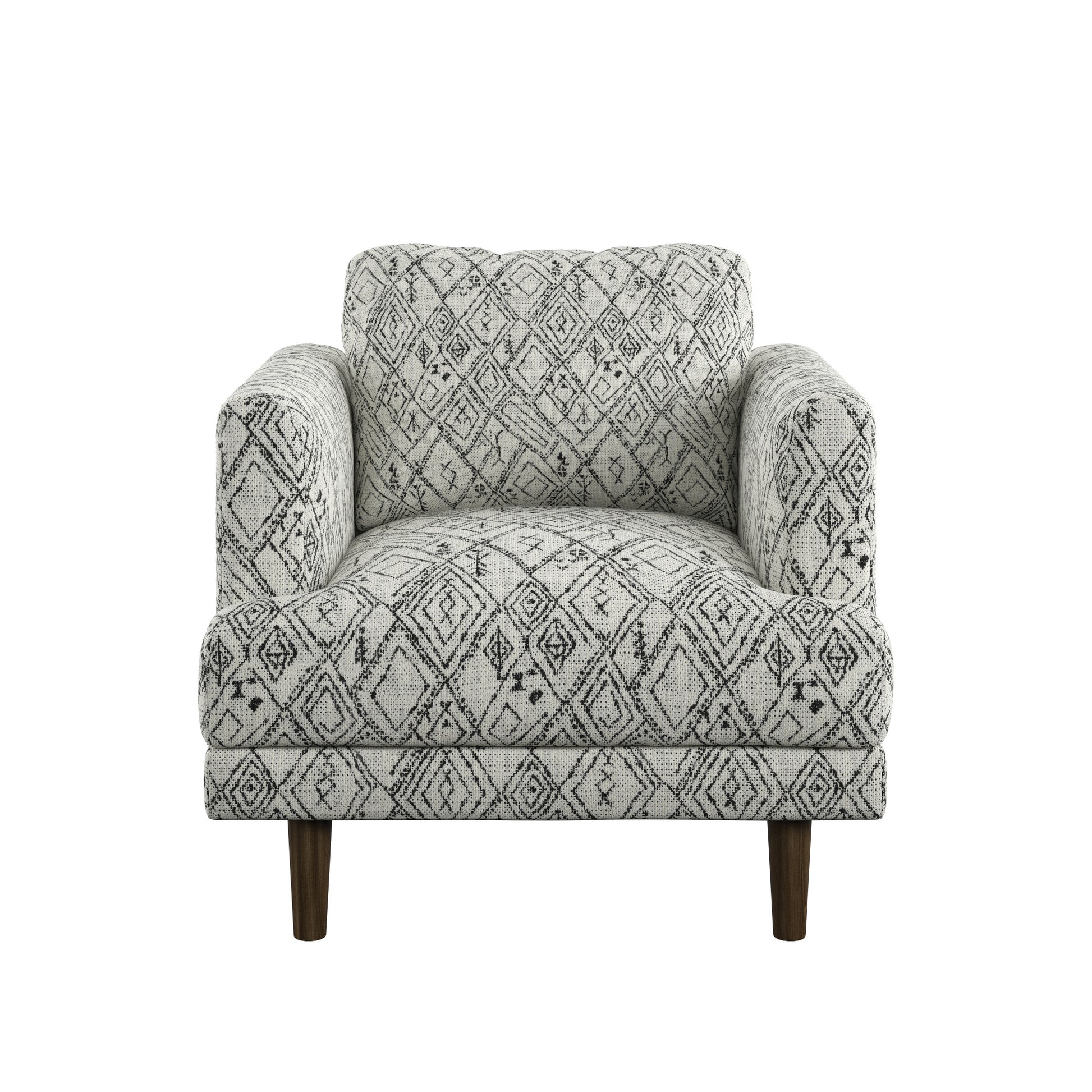 Jurie Black Abstract Accent Chair Black Primary Living Space Foam Engineered Wood