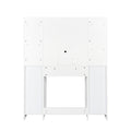 Vanity Desk With Mirror And Lights Makeup Desk With Drawers And Cabinet Vanity Table With Led Light Big Makeup Table White Particle Board Mdf