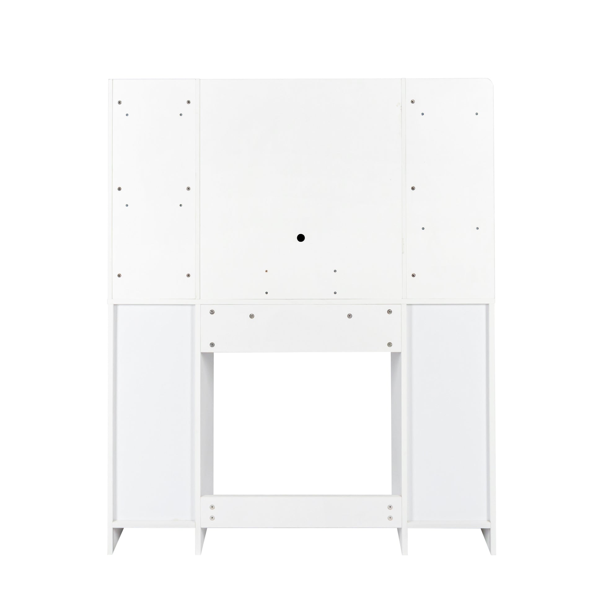 Vanity Desk With Mirror And Lights Makeup Desk With Drawers And Cabinet Vanity Table With Led Light Big Makeup Table White Particle Board Mdf