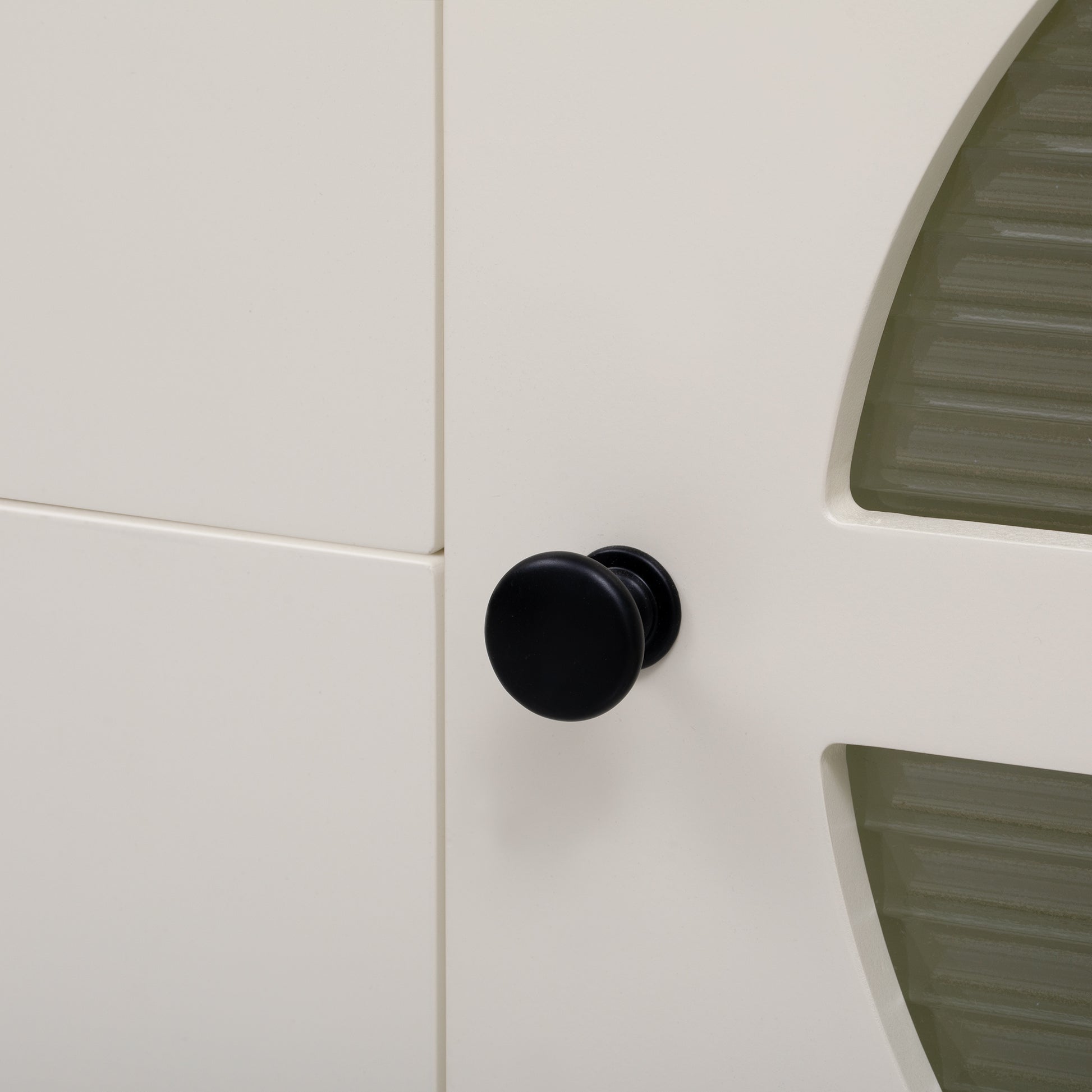 68.9'' Modern Tv Stand For Tvs Up To 75 Inches, Entertainment Center Media Console With Fluted Glass Doors, Five Solid Wood Legs For Living Room Antique White 70 79 Inches Mdf