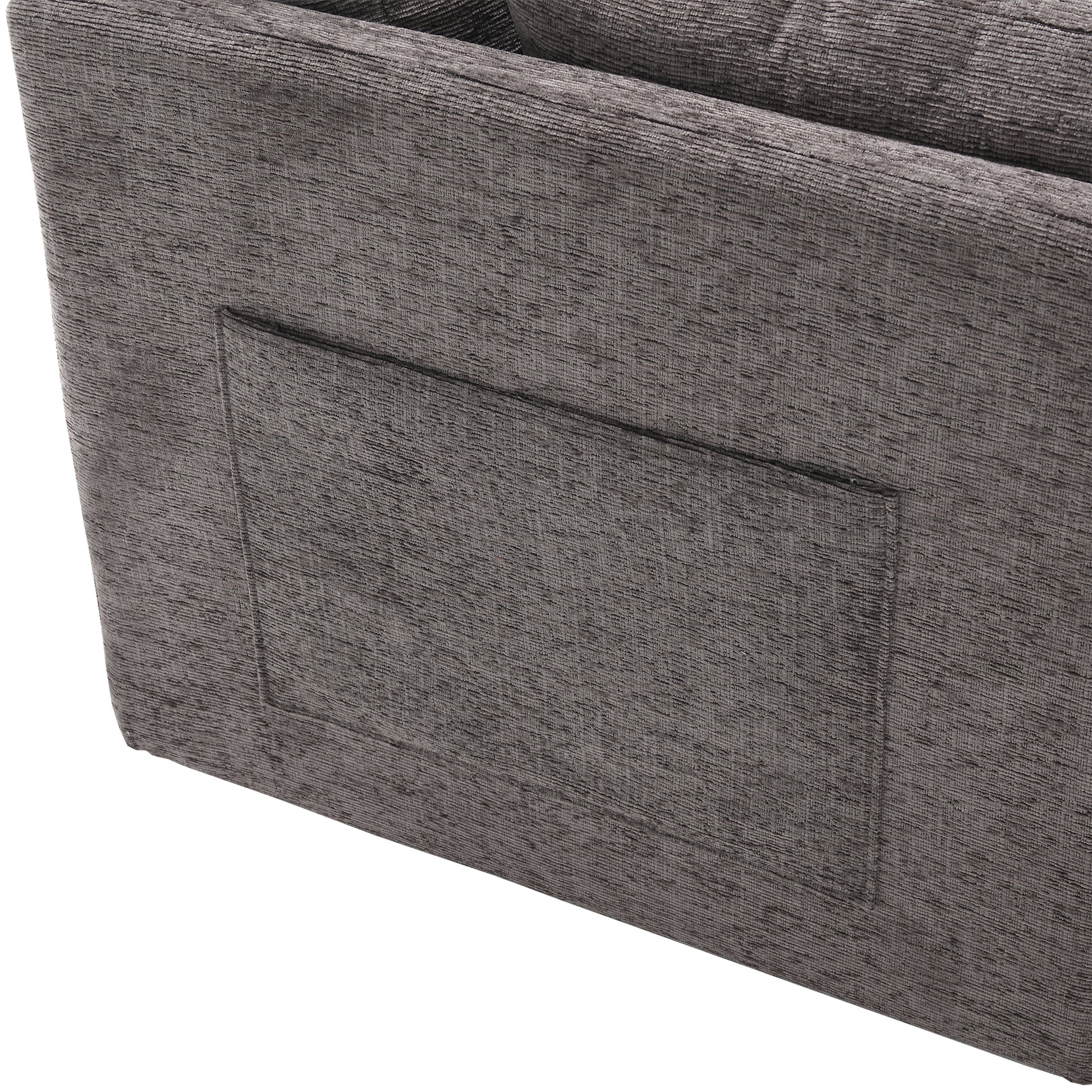 United Modular Sectional Sofa L Shaped Modular Couch With Reversible Chaise Modular Sofa Sectional Couch With Storage Seats Dark Gray Chenille 3 Seat