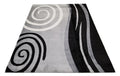 Jersey Area Rugs, Carpets For Livingroom, 7X10 Area Rugs ,045 Black Grey Rectangle 8&10 Black Grey Contemporary Abstract Polypropylene