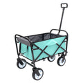 Minimeetall Strap Collapsible Foldable Wagon Cart With Strapping System, Beach Wagonutility Cartutility Wagon Grocery Cart For Camping Shopping Sports Gardeing Fishing Supports 225Lbs Green Green