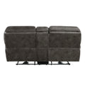 Plush Modern Living Room Sofa Set 3Pc Power Reclining Sofa Loveseat Chair Gray Microfiber Upholstery Usb Port Solid Wood Frame Furniture Gray Microfiber Wood Primary Living Space Modern Plywood,Solid Wood 6 Seat