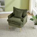 24003 Seat Office, Home, Children'S Use, Princess Chair, Leisure Chair Green Corduroy