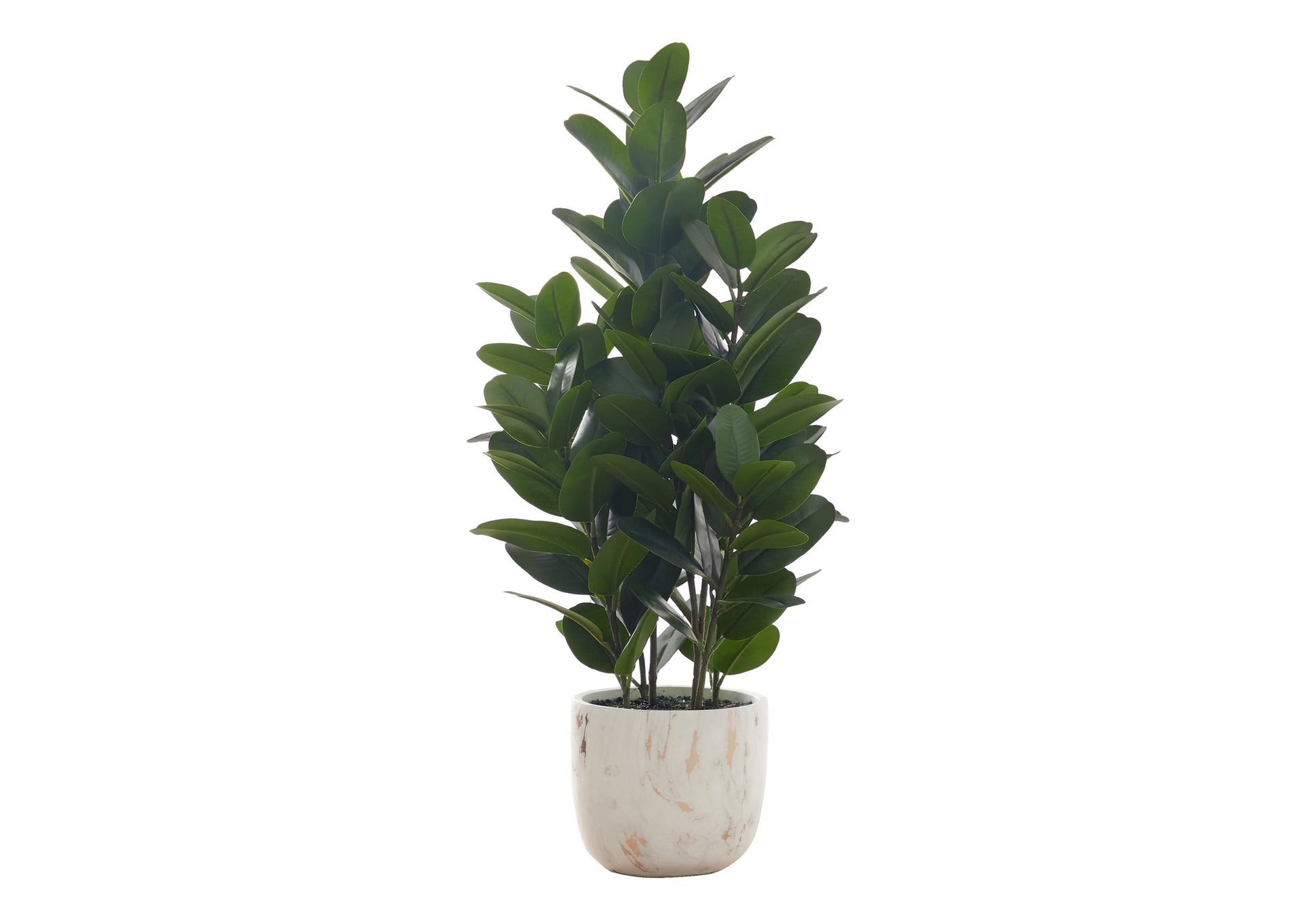 Artificial Plant, 31" Tall, Garcinia Tree, Indoor, Faux, Fake, Floor, Greenery, Potted, Real Touch, Decorative, Green Leaves, White Cement Pot Green Foam Plastic