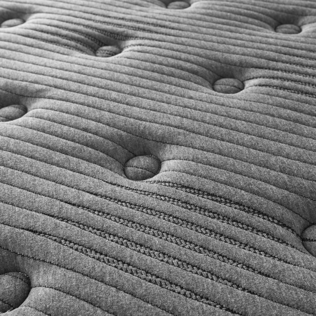 13" Quilted Eurotop Hybrid King Mattress, Plush Black Foam Spring King