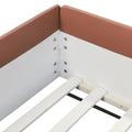 Full Size Upholstered Daybed Frame With Fence And Stairs, Brown White Full Brown White Mdf Lvl