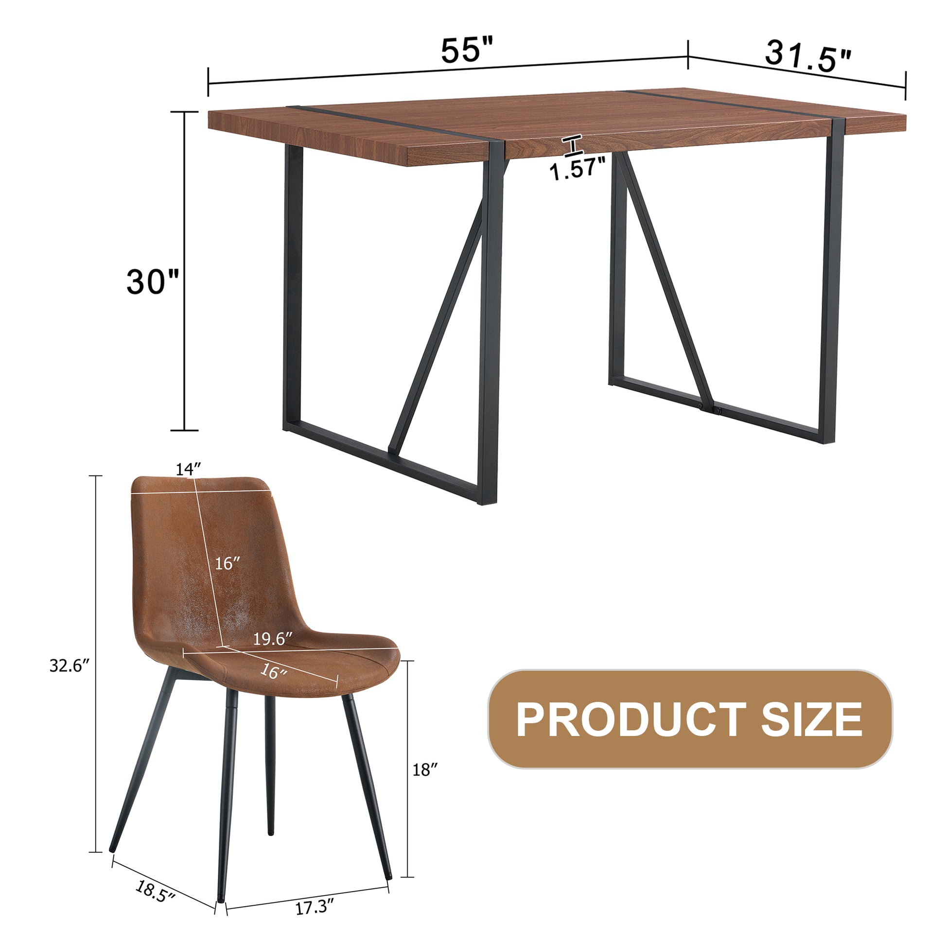 Table And Chair Set. A Minimalist Retro Rectangular Dining Table With A Specially Textured Top And Black Metal Legs, Paired With Soft Chairs And Black Metal Legs, Showcases A Beautiful Home Style.