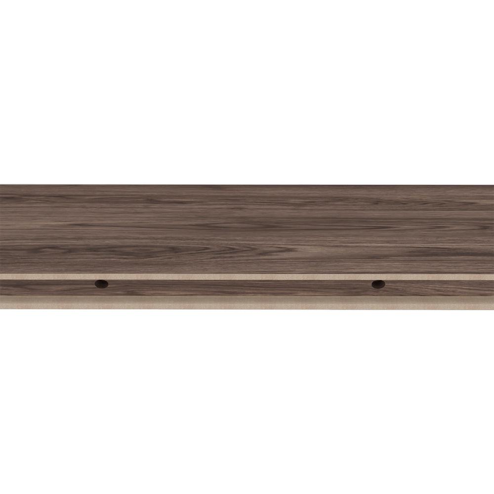 Floating Shelf Dallas, Living Room, Dark Walnut Walnut Particle Board Engineered Wood