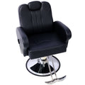 Hair Stylist All Purpose Barber Chair For Barbershop Salon Chair,Heavy Duty Hydraulic Barber Chair Spa Furniture Shampoo Reclining Extra Wider Seat Beauty Hair Salon Equipment Black Black Pu