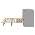 Queen Murphy Bed With Large Drawers,Gray Queen Gray Plywood