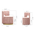 360 Round Swivel Chair With Storage Under Seat, Comfy Chair For Living Room Bedroom Reading Room Pink Pink Primary Living Space Modern Eucalyptus Foam Chenille