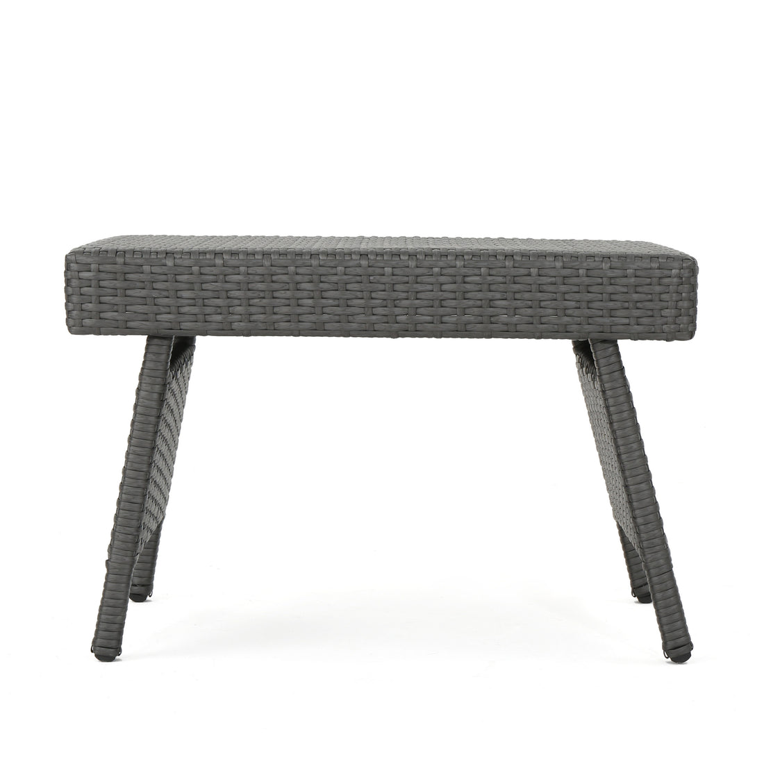 Salem Pe Wicker Snack Table Grey Rattan