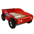 Unlimited Speed Jeep Bed Twin Red Mdf