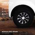 All Weather Protection: Fully Enclosed Design For Safer Travels White Silver Abs Pc