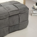 Coolmore Storage Ottoman,Bedroom End Bench,Upholstered Fabric Storage Ottoman With Safety Hinge, Entryway Padded Footstool, Ottoman Bench For Living Room & Bedroom Gray Dark Gray Velvet Bedroom Black Rubberwood Internal Storage Foam Velvet