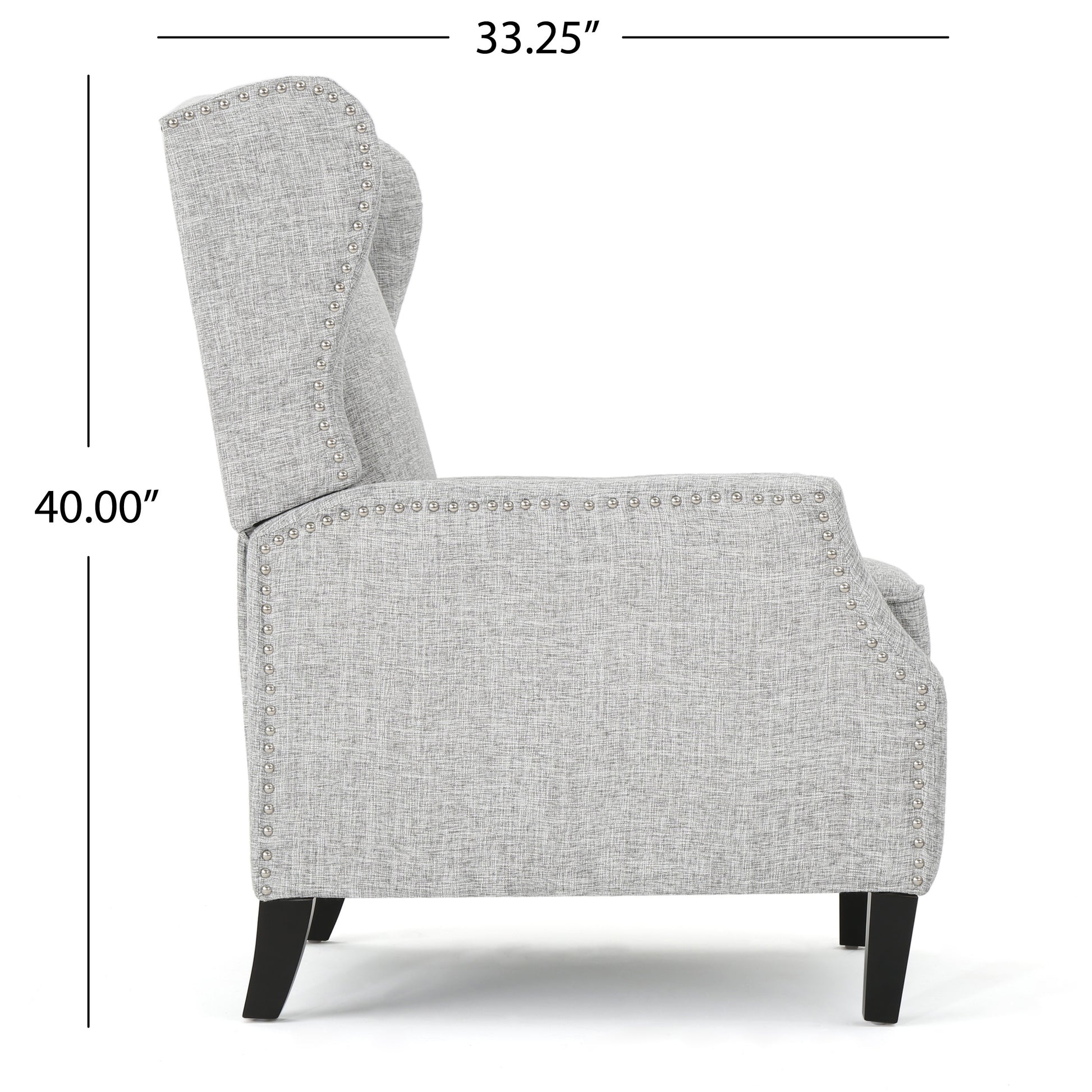 Recliner Light Grey Fabric