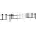 Outsunny Metal Decorative Garden Fence, 9.2' X 17.25