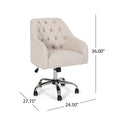 Office Chair Beige Fabric