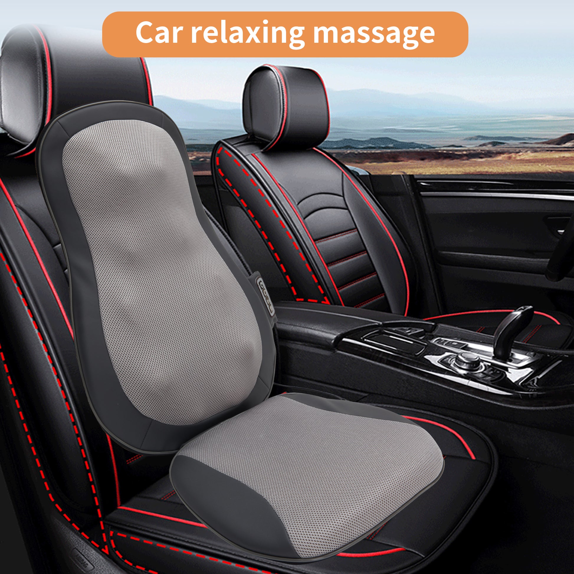 Massage Nodes, Full Set Massage Pad,Thai Massage Car Cushion Gray Polypropylene