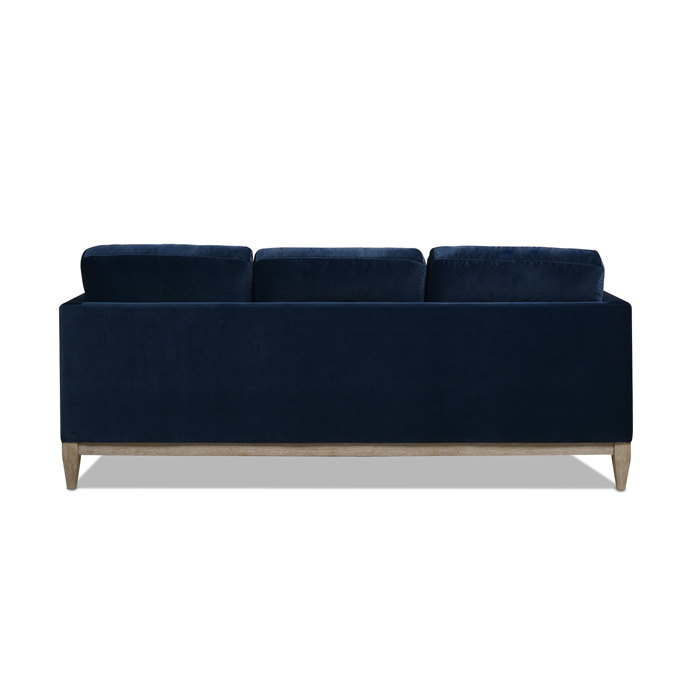 Knox 84" Modern Farmhouse Sofa, Dark Navy Blue Performance Velvet Dark Navy Wood Foam Velvet 3 Seat